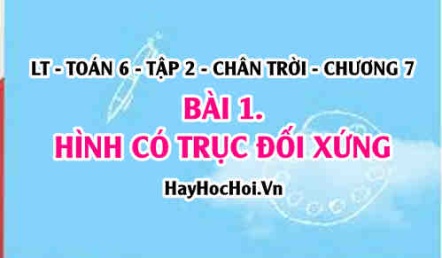 Hình có trục đối xứng, nhận biết hình trong tự nhiên có trục đối xứng? Toán 6 chân trời Tập 2 chương 7 Bài 1